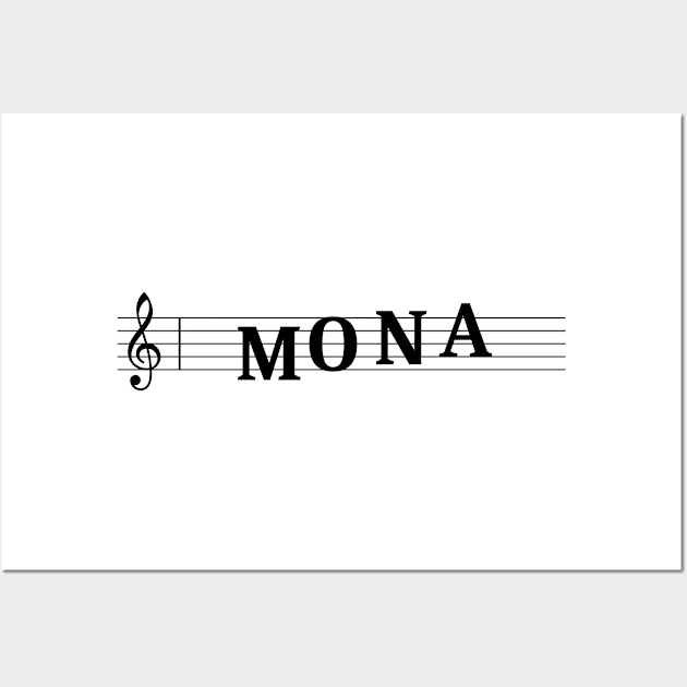 Name Mona Wall Art by gulden